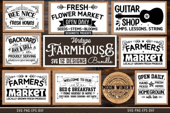 Download Vintage Farmhouse SVG Bundle - Farmhouse svg Collection