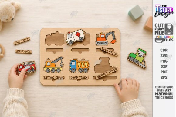 Download Montessori Kids Puzzle Laser Cut | Games - Kids puzzle Collection